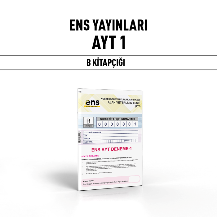 ENS YAYIN YKS AYT SNV 1-B - 25-26